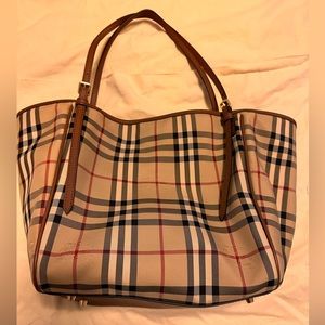 Burberry Haymarket Check Small Canterbury Tote